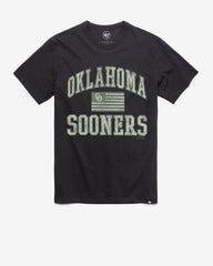 OKLAHOMA SOONERS OPERATION HAT TRICK OHT MAJOR '47 FRANKLIN TEE FLINT BLACK