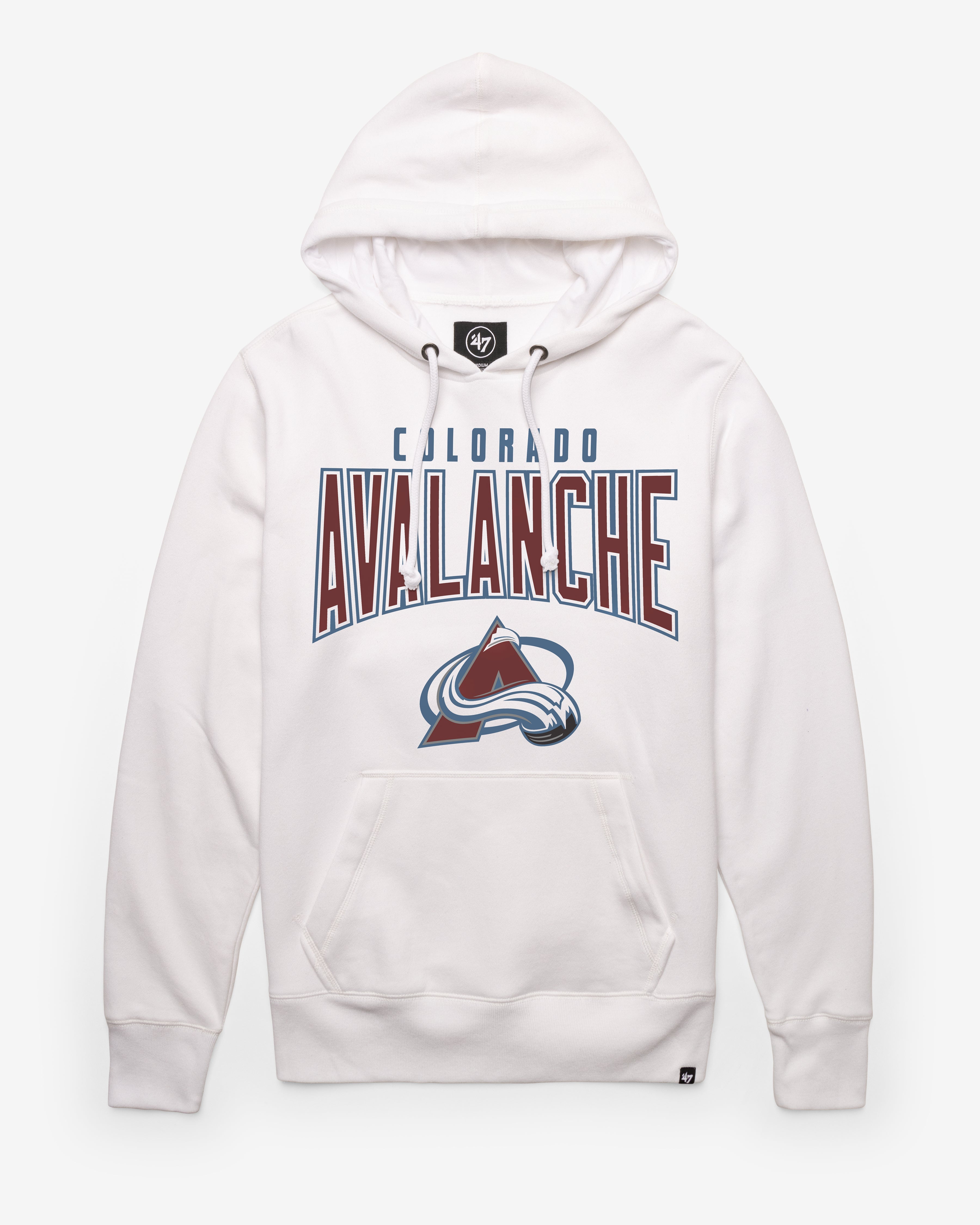 COLORADO AVALANCHE TEAM ELEMENTS ARCH '47 HEADLINE HOOD WHITE WASH