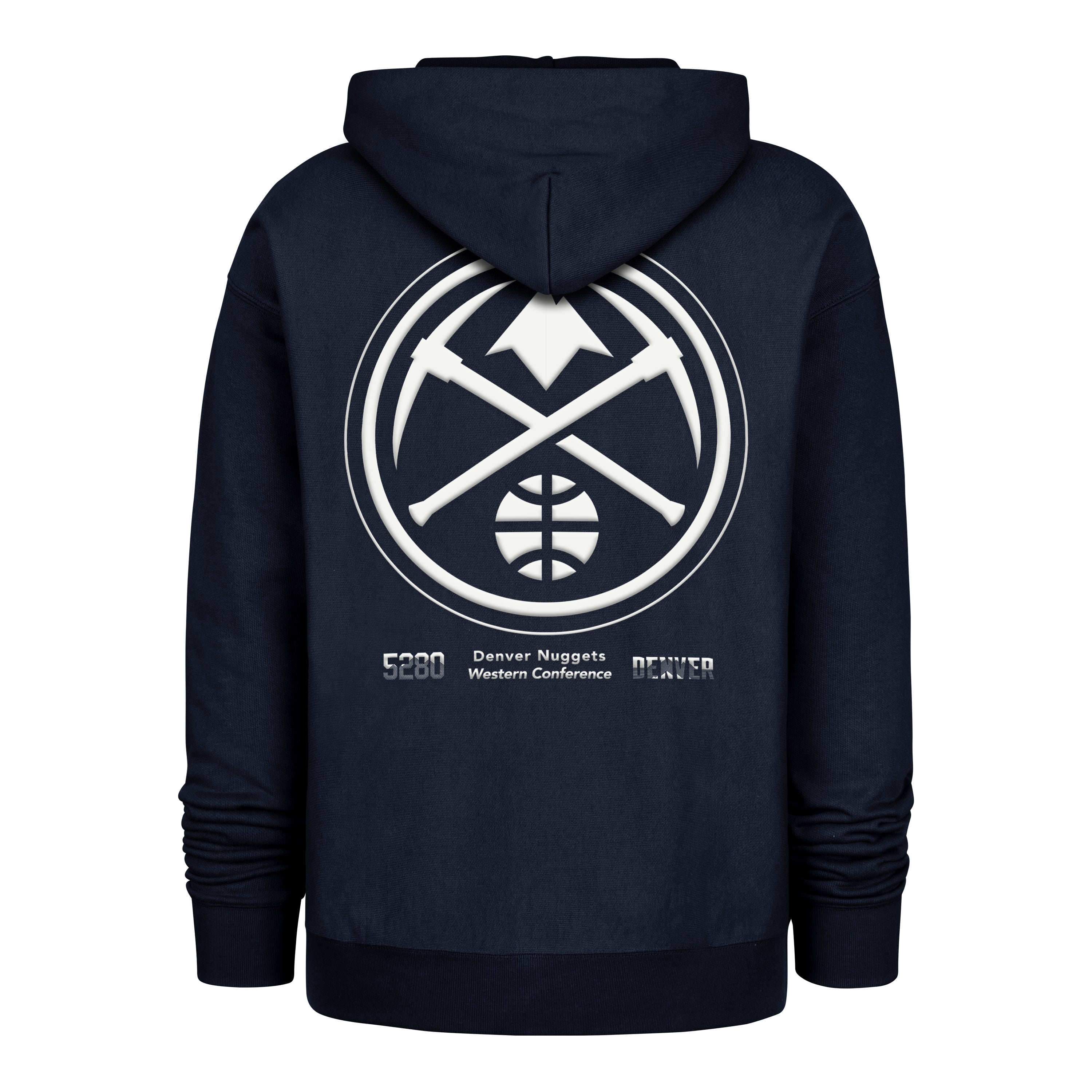 DENVER NUGGETS CITY EDITION DOUBLE CROSSOVER '47 FOUNDATION HOOD NAVY
