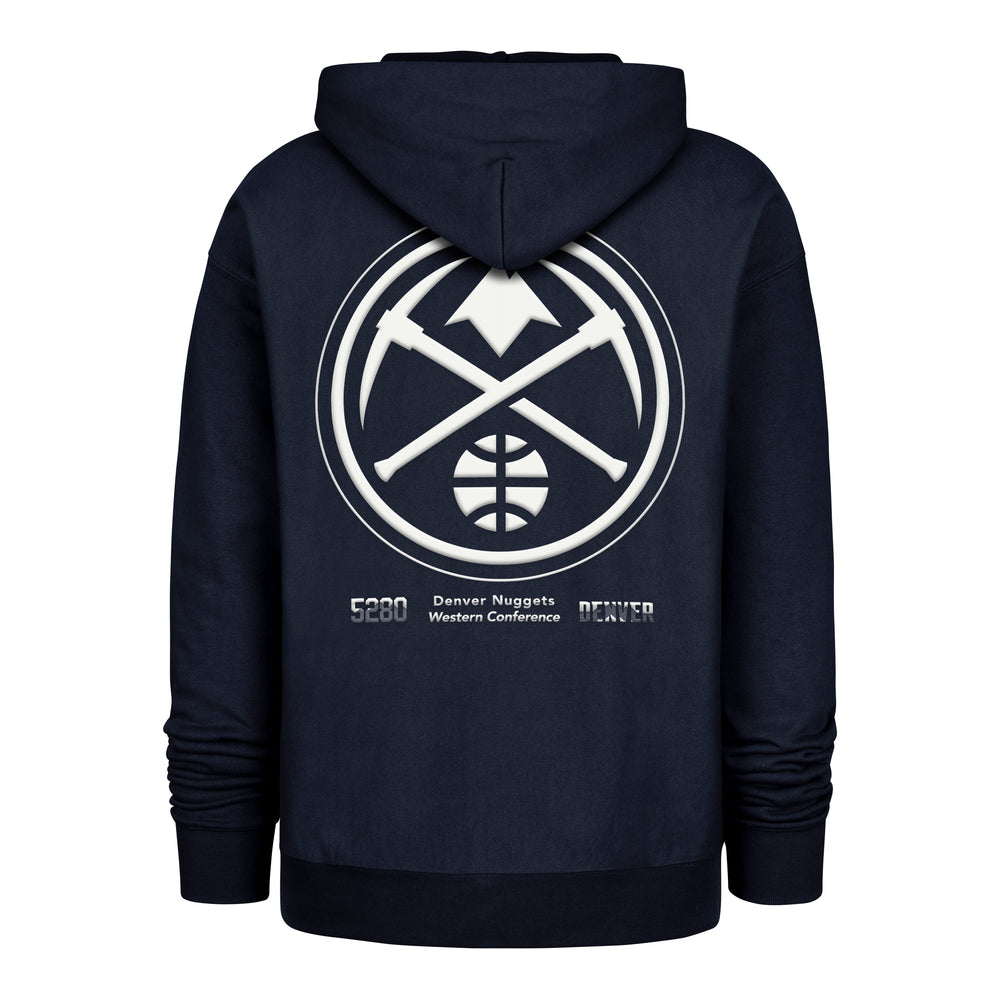 DENVER NUGGETS CITY EDITION DOUBLE CROSSOVER '47 FOUNDATION HOOD NAVY