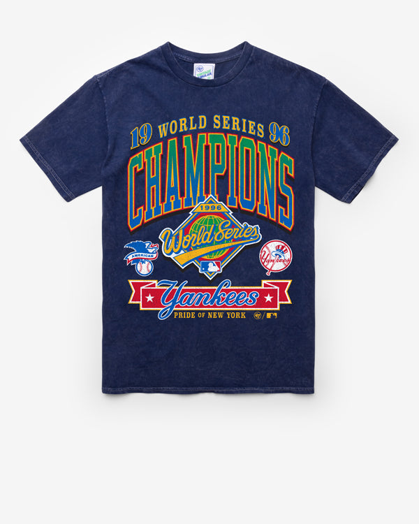 NEW YORK YANKEES BCPTN WORLD SERIES LOCKER VINTAGE '47 TUBULAR TEE DT NAVY