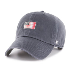 UNITED STATES U.S.A. BASE RUNNER '47 CLEAN UP VINTAGE NAVY