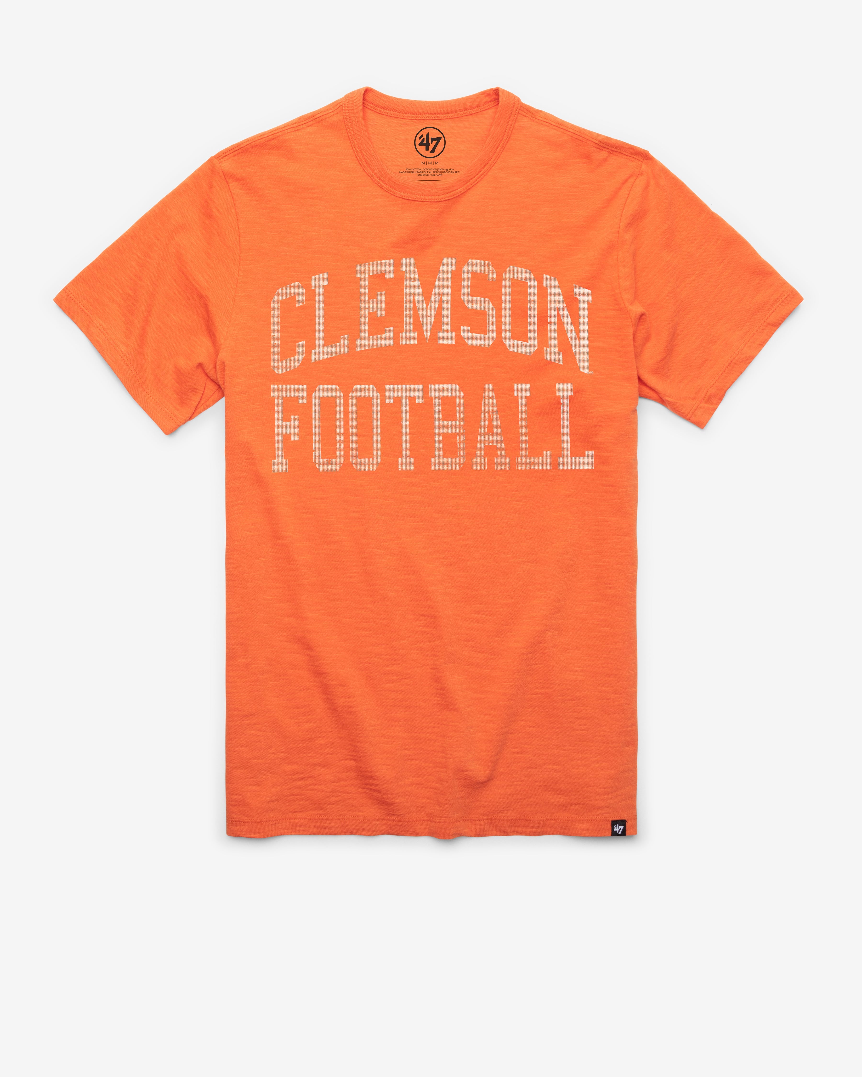 CLEMSON TIGERS CLASSIC BLOCK '47 SCRUM TEE CARROT