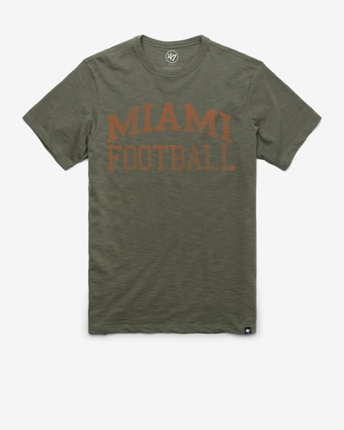 MIAMI HURRICANES CLASSIC BLOCK '47 SCRUM TEE BOTTLE GREEN