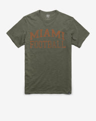 MIAMI HURRICANES CLASSIC BLOCK '47 SCRUM TEE BOTTLE GREEN