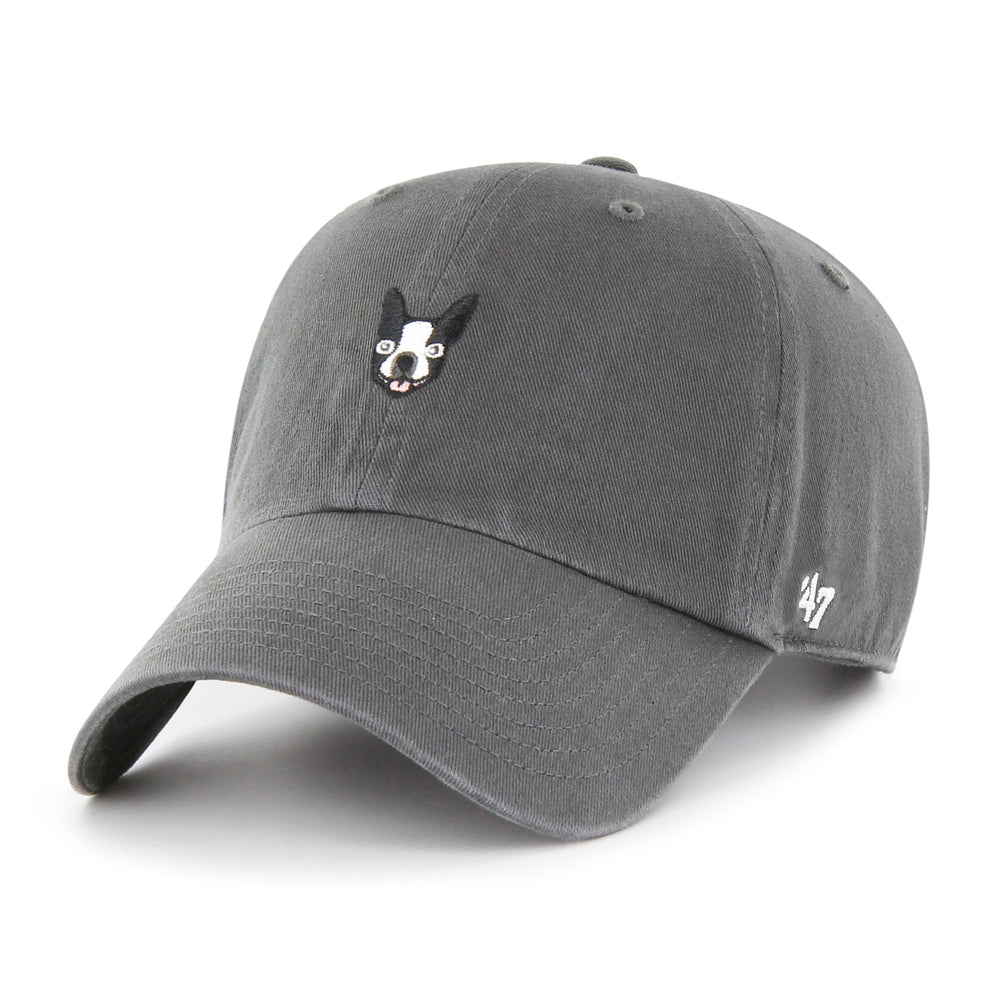 BOSTON TERRIER BASE RUNNER ICON '47 CLEAN UP CHARCOAL