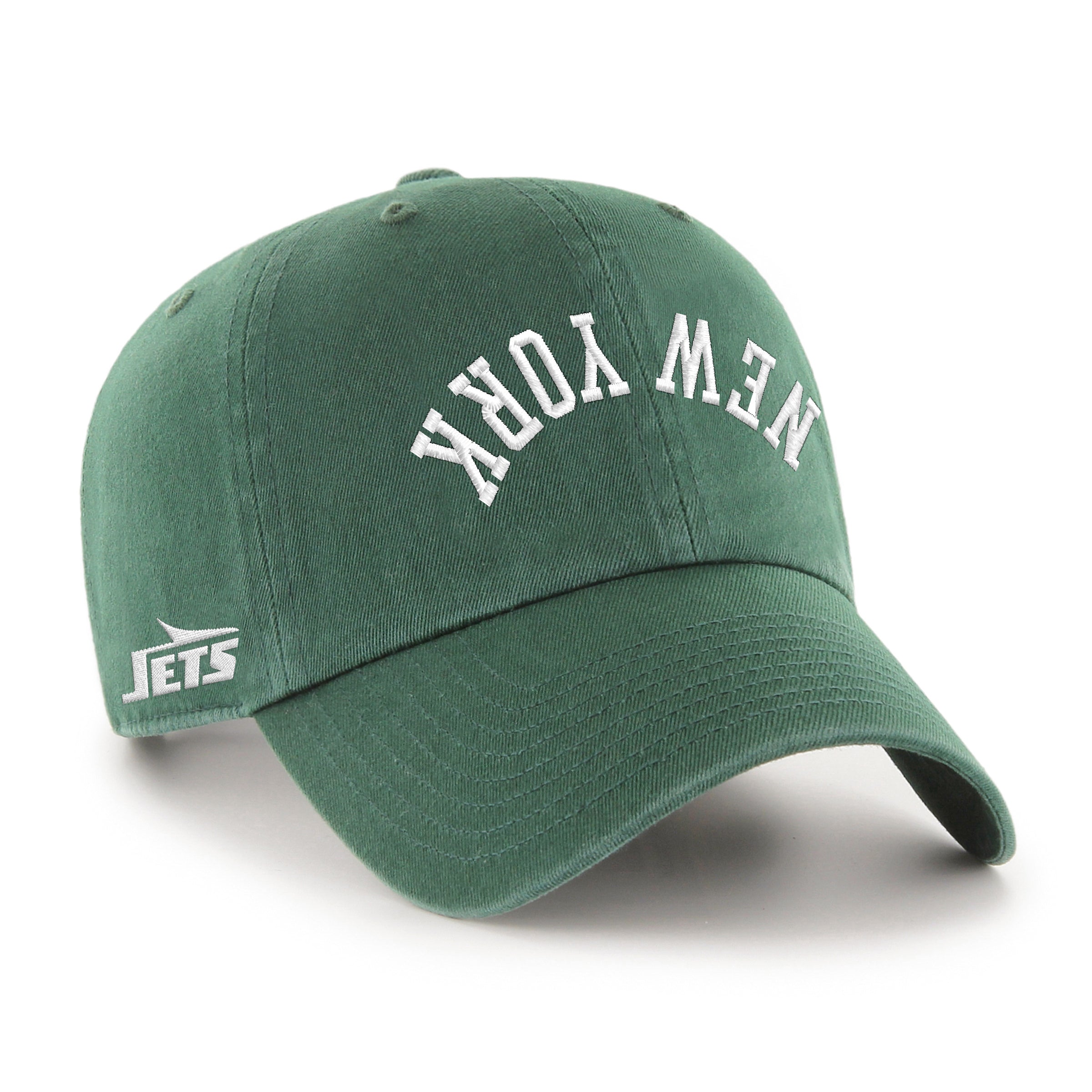 NEW YORK JETS UPSIDE DOWN '47 CLEAN UP DARK GREEN