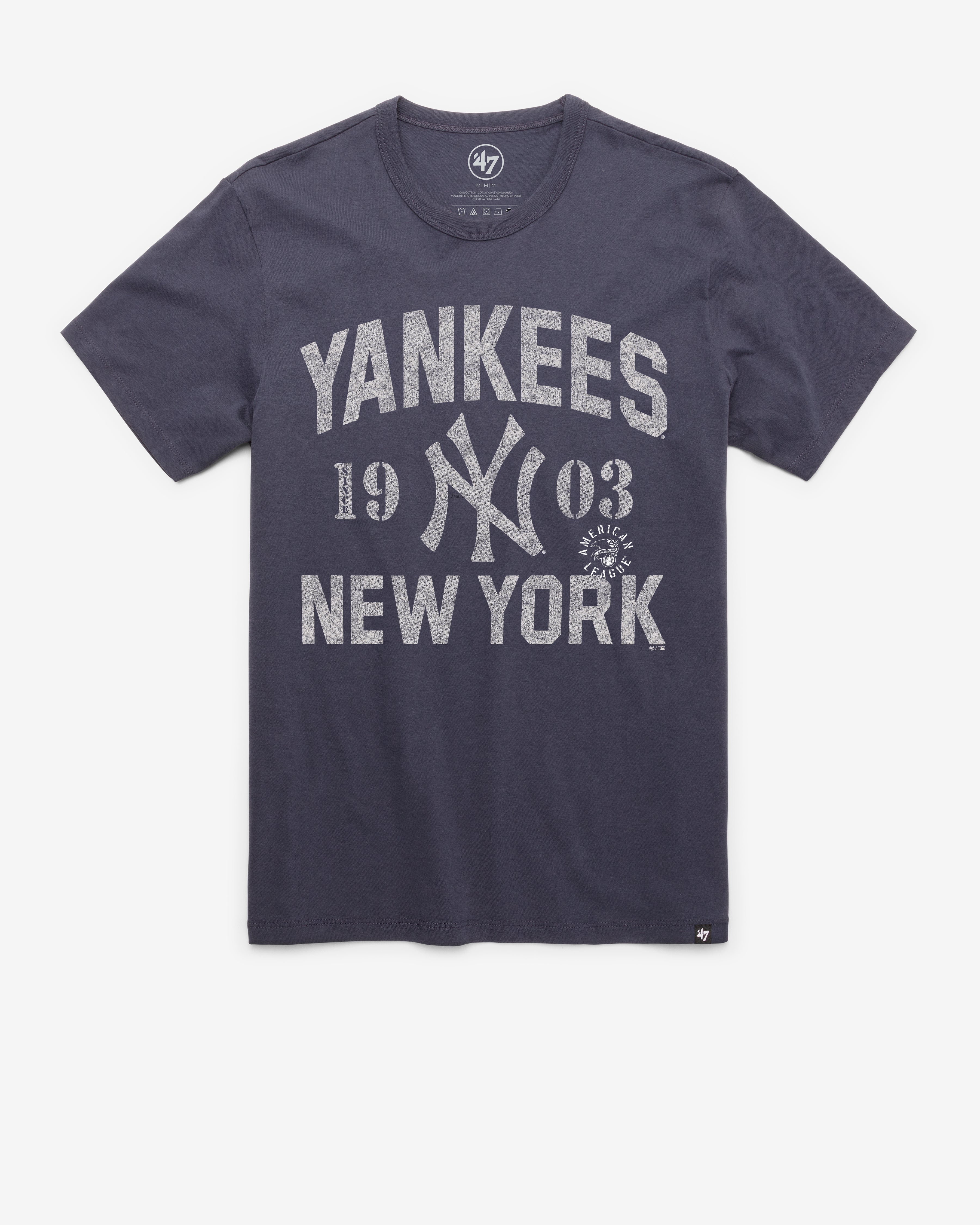 NEW YORK YANKEES ON TRACK '47 FRANKLIN TEE ATLAS BLUE