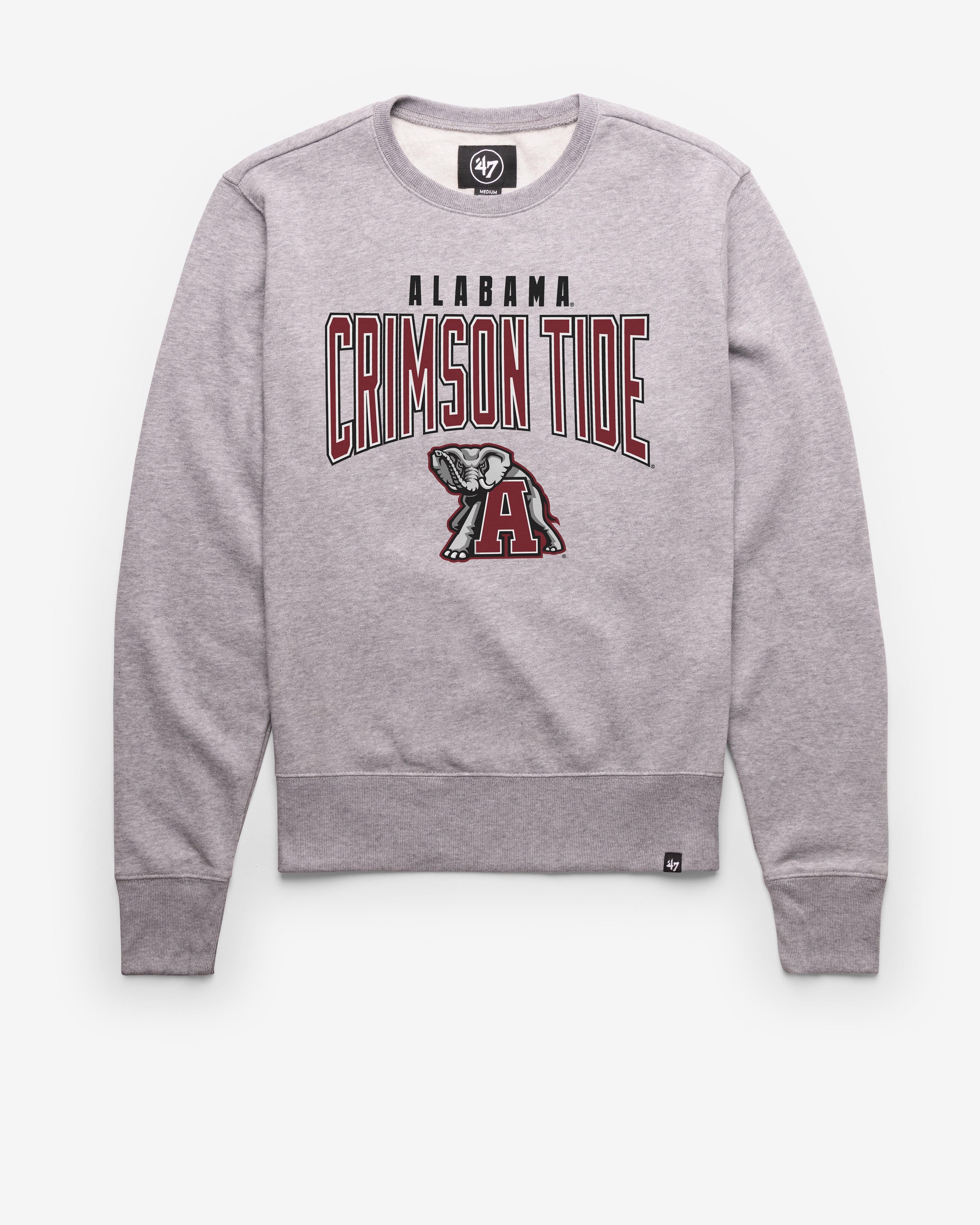 ALABAMA CRIMSON TIDE TEAM ELEMENTS ARCH '47 HEADLINE CREW SLATE GREY