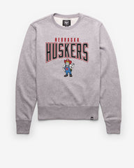NEBRASKA CORNHUSKERS TEAM ELEMENTS ARCH '47 HEADLINE CREW SLATE GREY