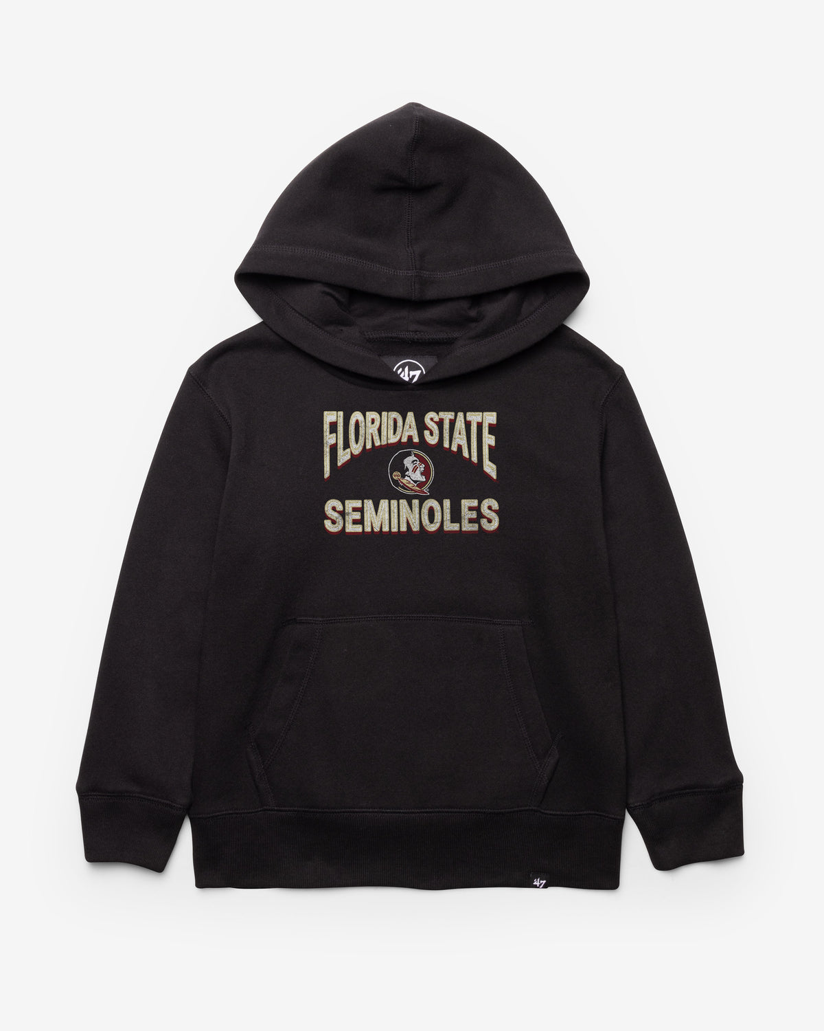 FLORIDA STATE SEMINOLES FAN OUT '47 HEADLINE HOOD KIDS JET BLACK