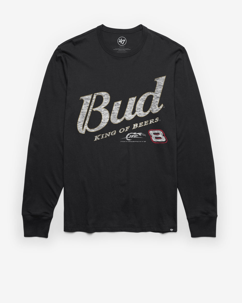 DALE EARNHARDT JR. / JR. MOTORSPORTS DRIVER '47 FRANKLIN LONG SLEEVE TEE FLINT BLACK