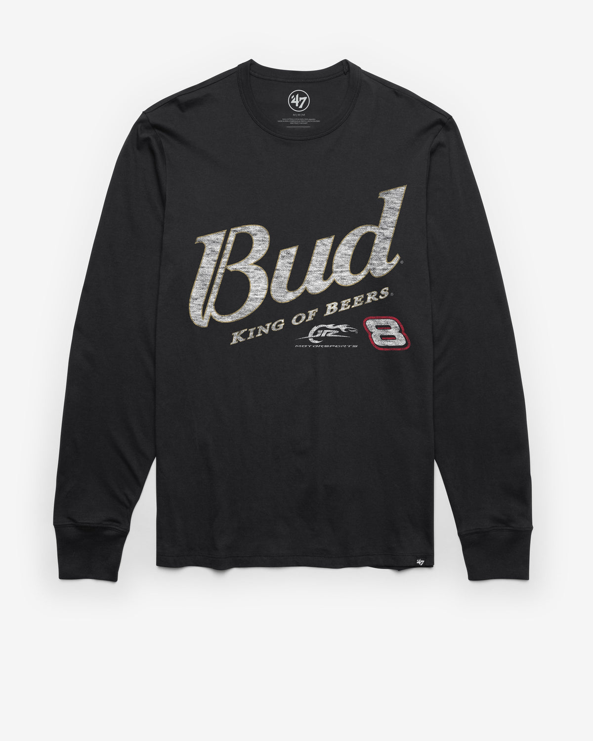 DALE EARNHARDT JR. / JR. MOTORSPORTS DRIVER '47 FRANKLIN LONG SLEEVE TEE FLINT BLACK