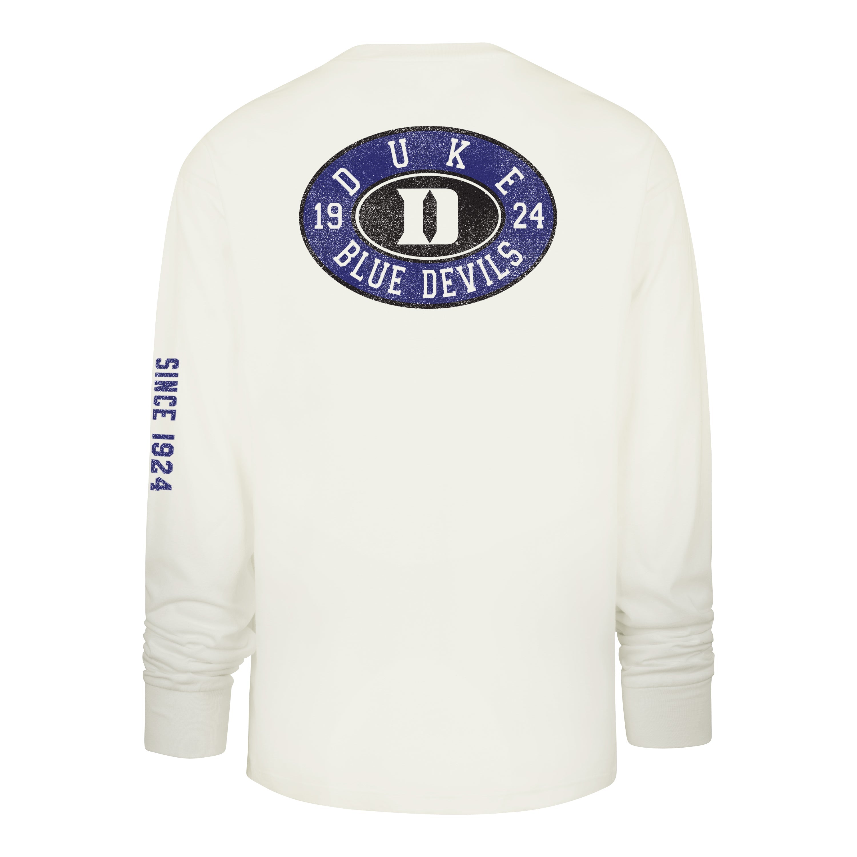 DUKE BLUE DEVILS TIDE SWEEP '47 MONTAUK FOUNDATION LONG SLEEVE TEE SANDSTONE