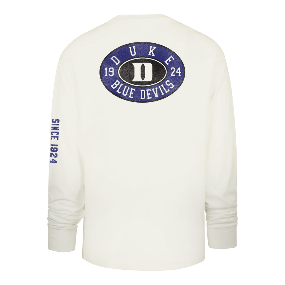DUKE BLUE DEVILS TIDE SWEEP '47 MONTAUK FOUNDATION LONG SLEEVE TEE SANDSTONE