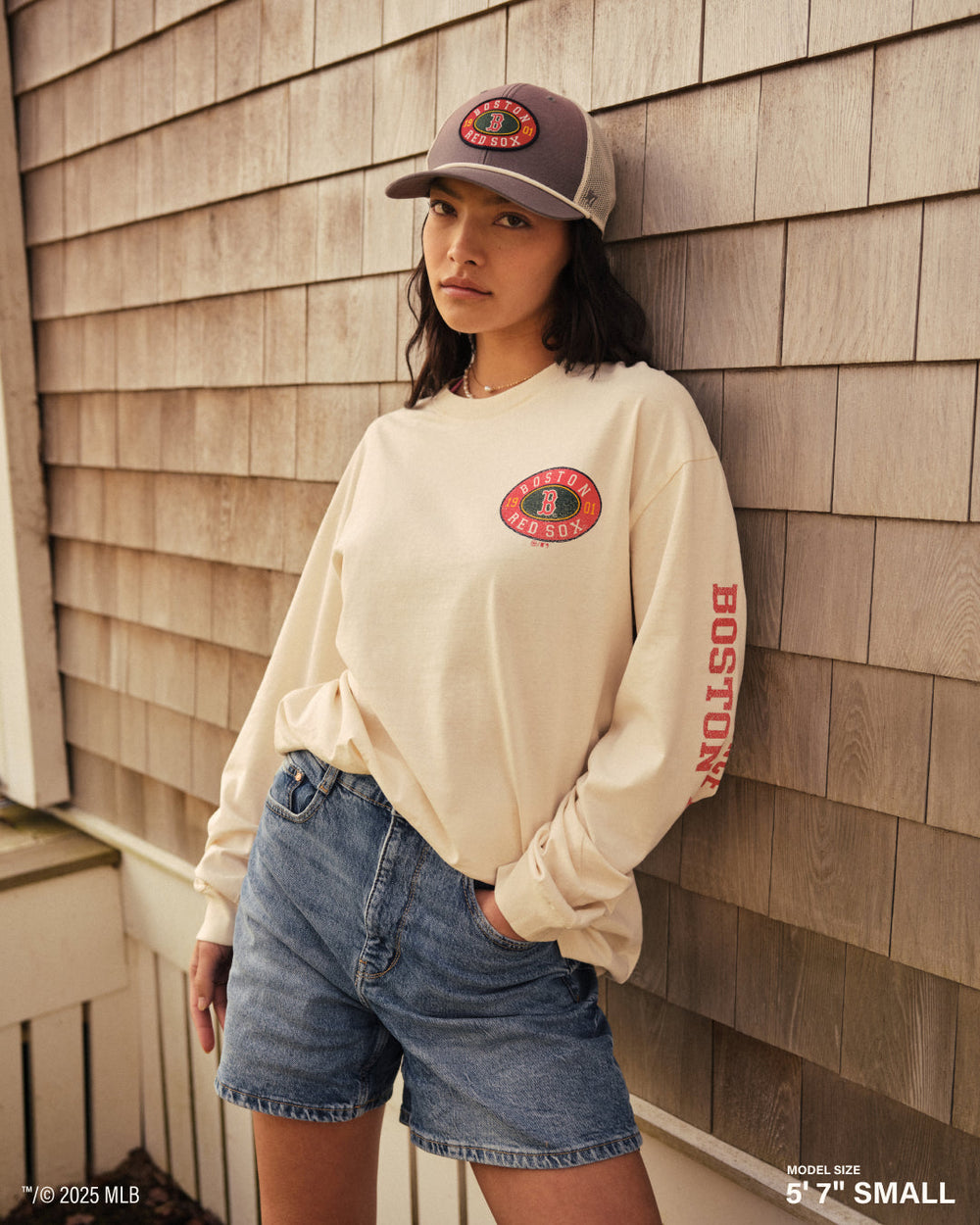 DUKE BLUE DEVILS TIDE SWEEP '47 MONTAUK FOUNDATION LONG SLEEVE TEE SANDSTONE