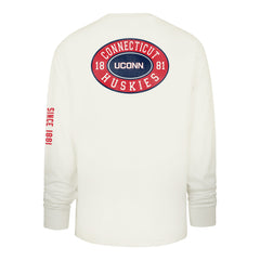 CONNECTICUT HUSKIES UCONN TIDE SWEEP MONTAUK '47 FOUNDATION LONG SLEEVE TEE SANDSTONE