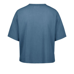 CONNECTICUT HUSKIES UCONN SHALE '47 MONTAUK CROP TEE WOMENS DUSTED TIMBER BLUE