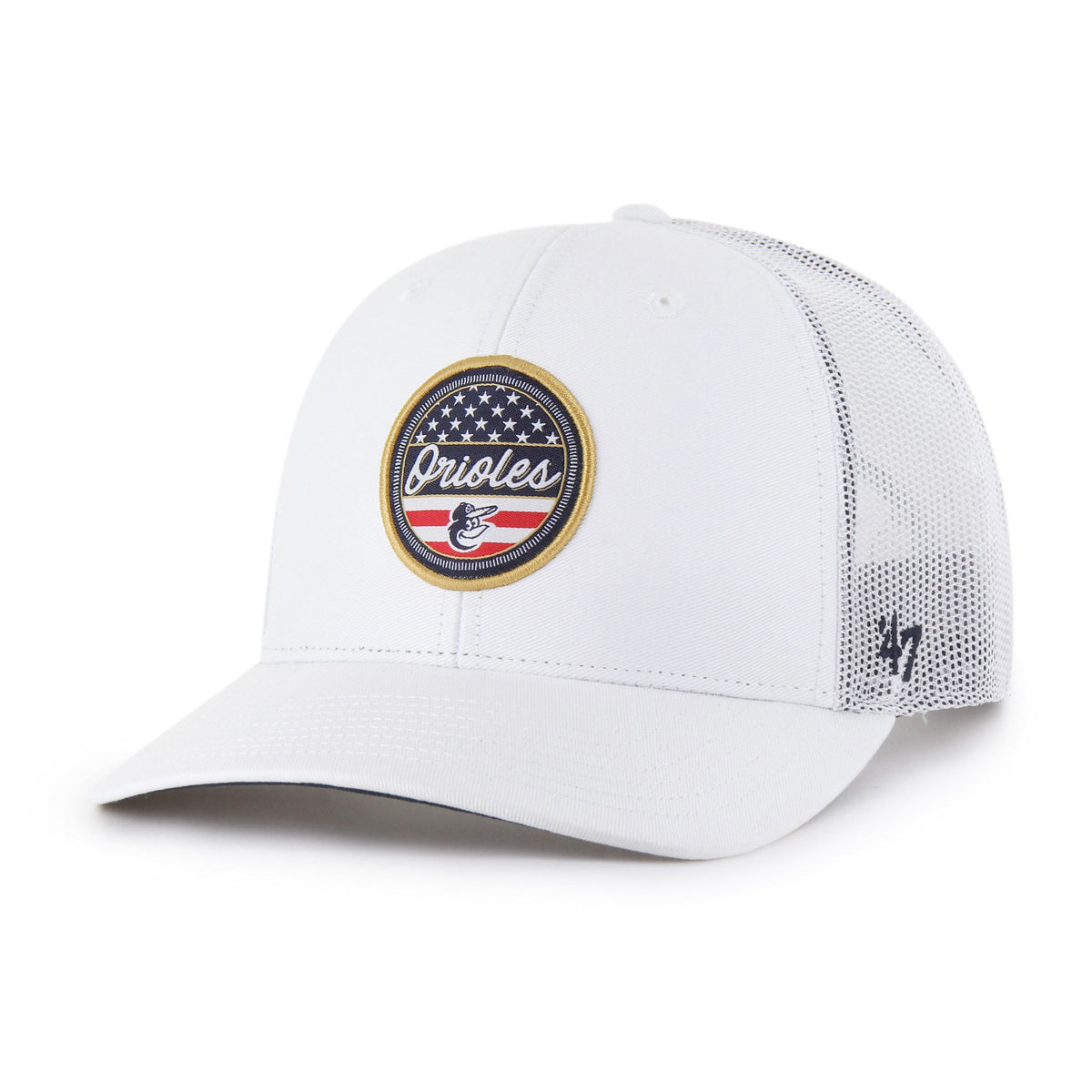BALTIMORE ORIOLES '47 TRUCKER WHITE