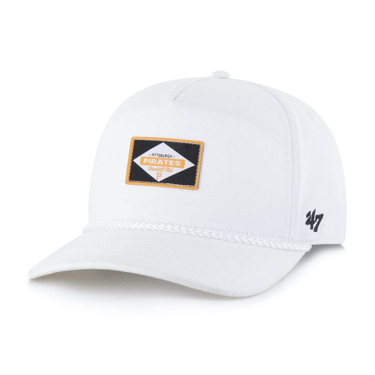 PITTSBURGH PIRATES MILKWOOD ROPE '47 HITCH WHITE