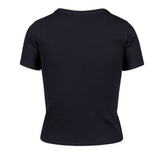 ATLANTA BRAVES MICRO EMB '47 BABY RIB TEE WOMENS NAVY