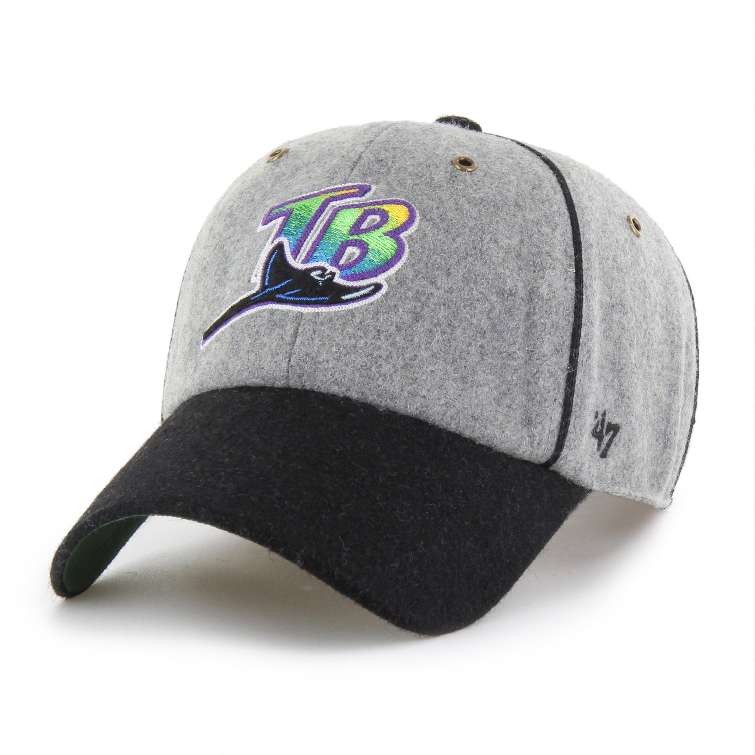 TAMPA BAY RAYS COOPERSTOWN BROCKE '47 CLEAN UP GRAY
