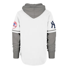 NEW YORK YANKEES TRIFECTA '47 SHORTSTOP PULLOVER WHITE WASH