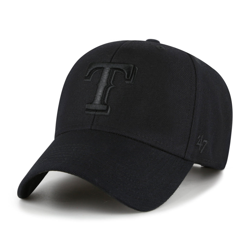 TEXAS RANGERS COOPERSTOWN WORLD SERIES SURE SHOT SNAPBACK '47 MVP BLACK