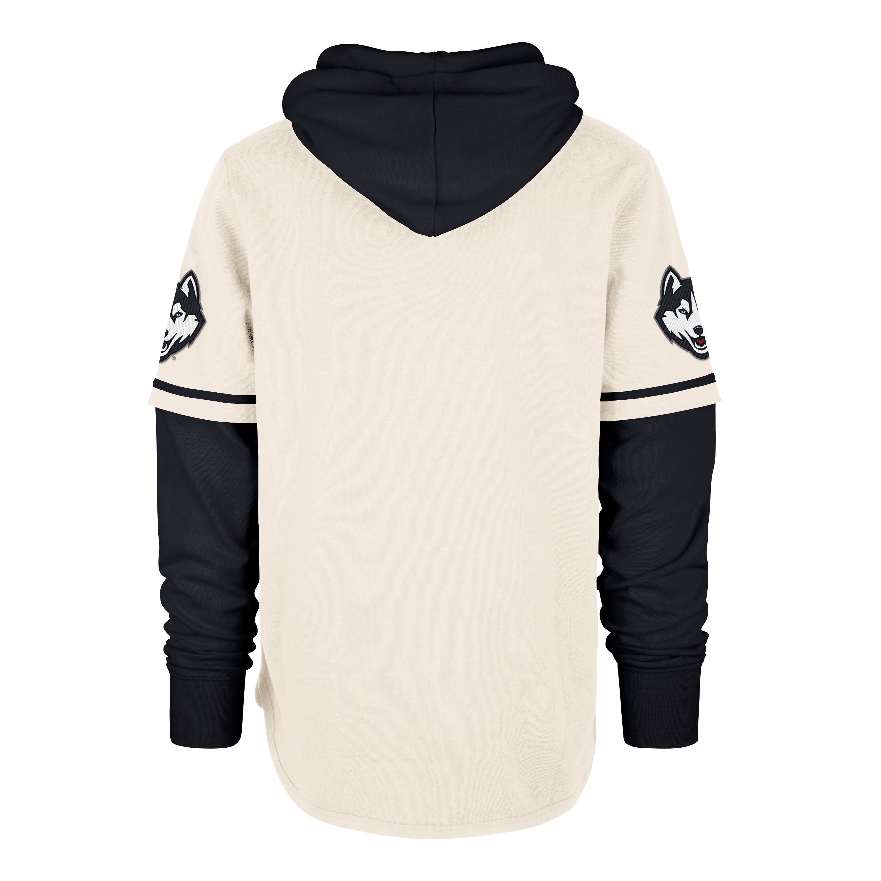 CONNECTICUT HUSKIES UCONN TRIFECTA '47 SHORTSTOP PULLOVER HOOD CREAM