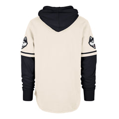 CONNECTICUT HUSKIES UCONN TRIFECTA '47 SHORTSTOP PULLOVER HOOD CREAM