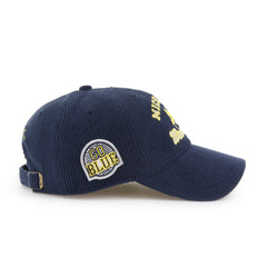 MICHIGAN WOLVERINES STONEY CLOVER LANE X '47 SQUIB CLEAN UP NAVY