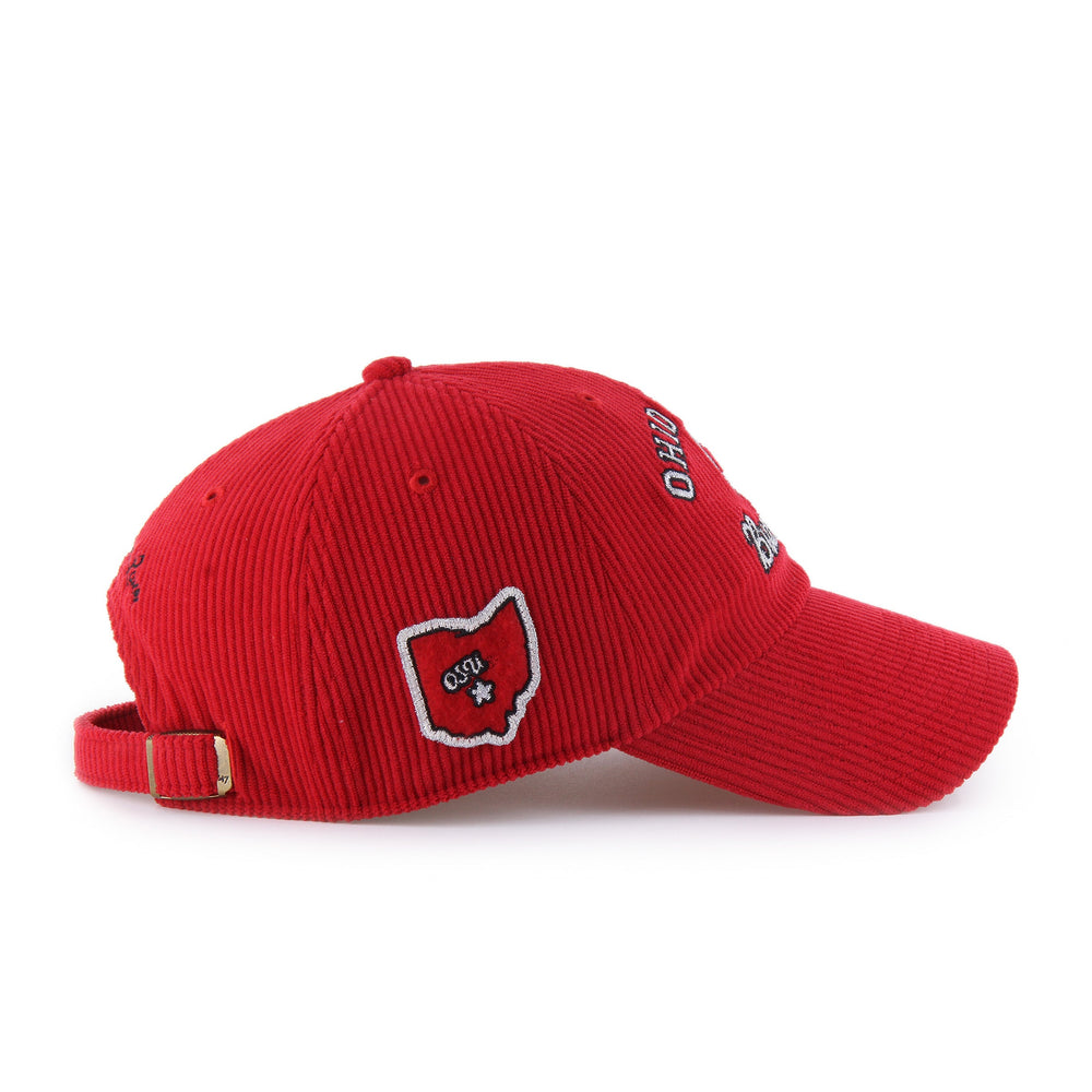 OHIO STATE BUCKEYES STONEY CLOVER LANE X '47 SQUIB CLEAN UP RED