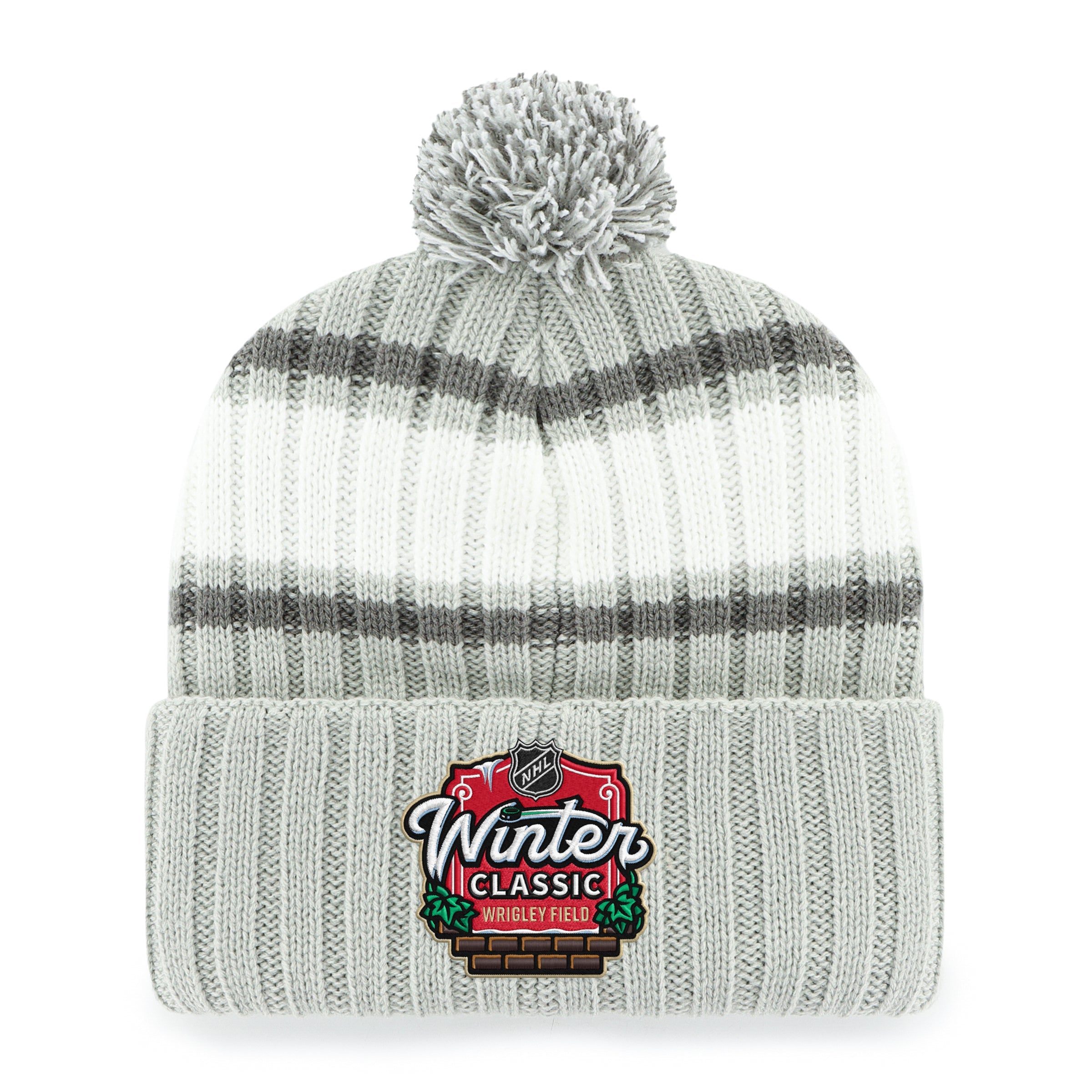 CHICAGO BLACKHAWKS WINTER CLASSIC PLATEAU '47 CUFF KNIT GRAY