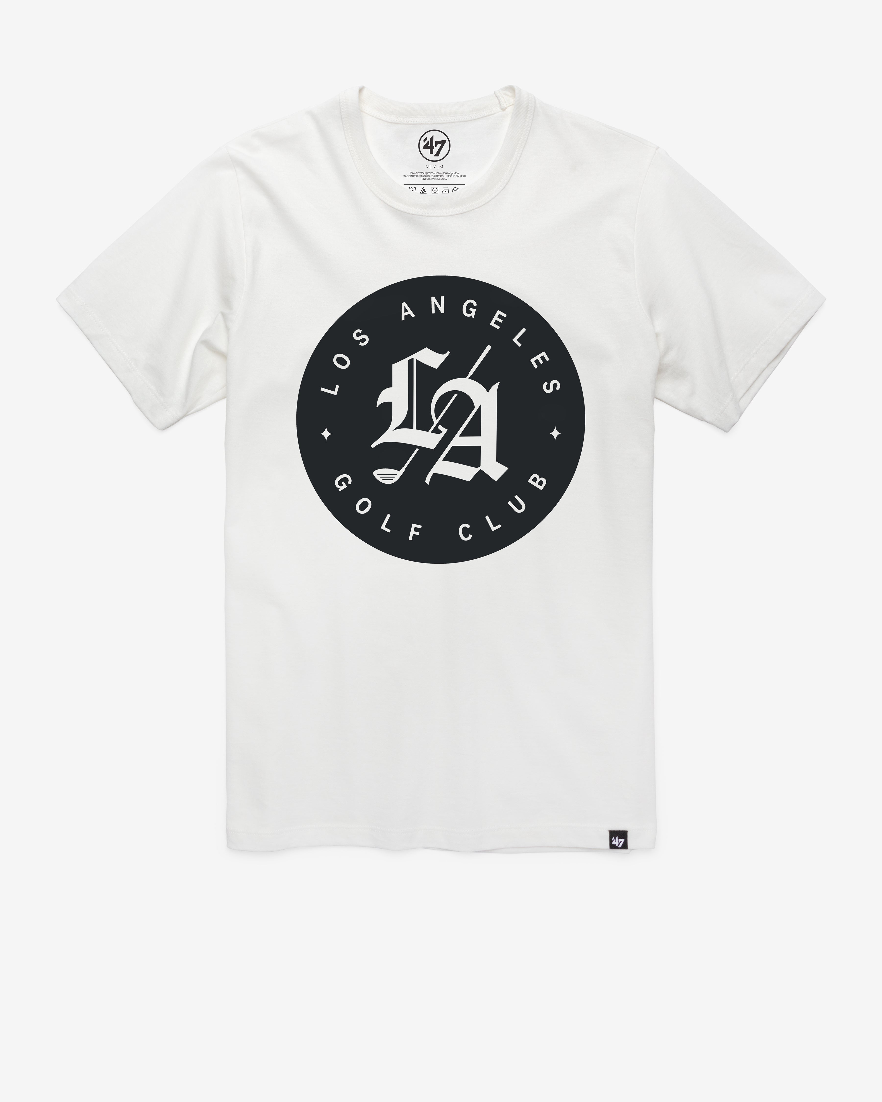 TGL LOS ANGELES GOLF CLUB IMPRINT '47 FRANKLIN TEE WHITE WASH