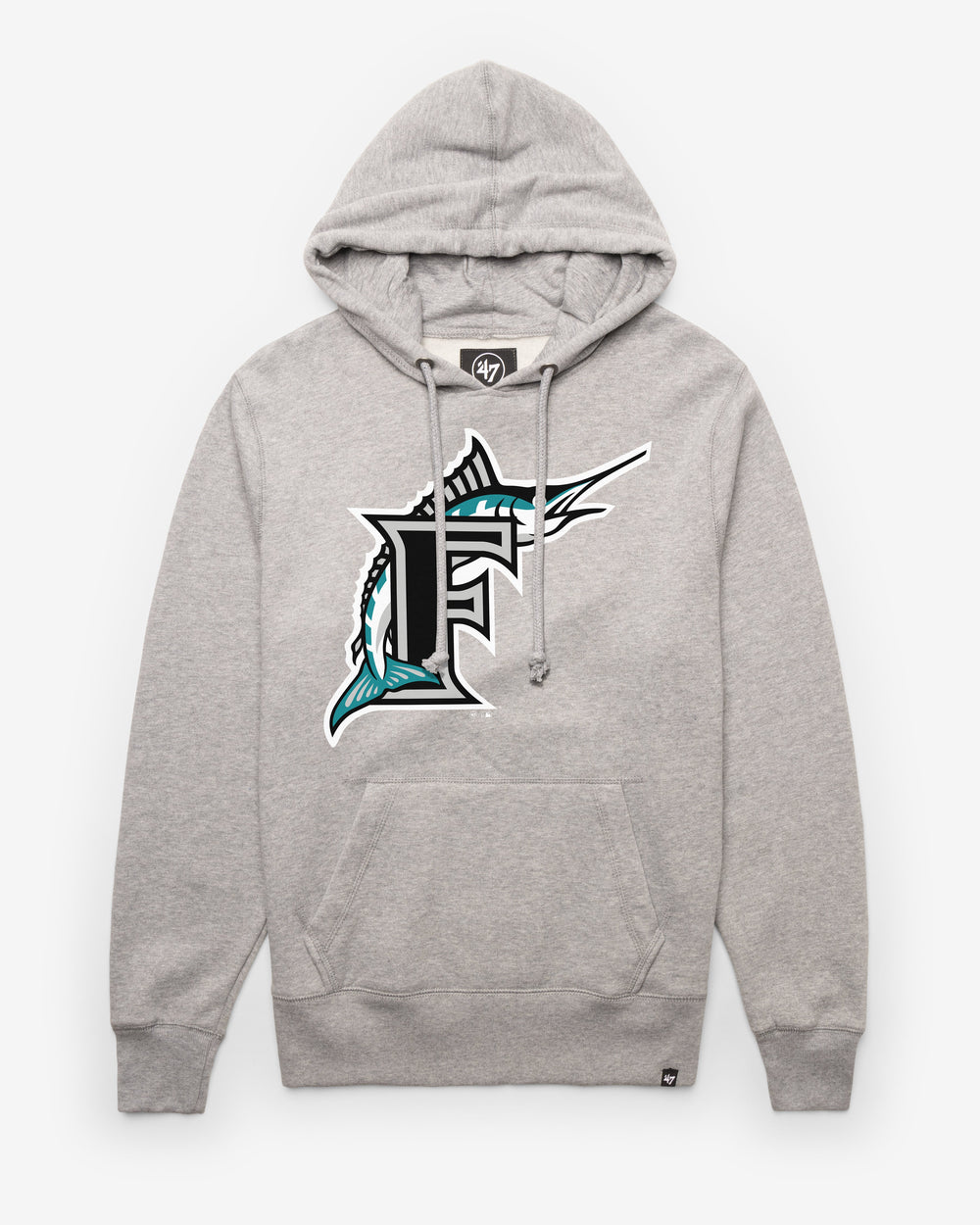 MIAMI MARLINS COOPERSTOWN IMPRINT '47 HEADLINE HOOD SLATE GREY