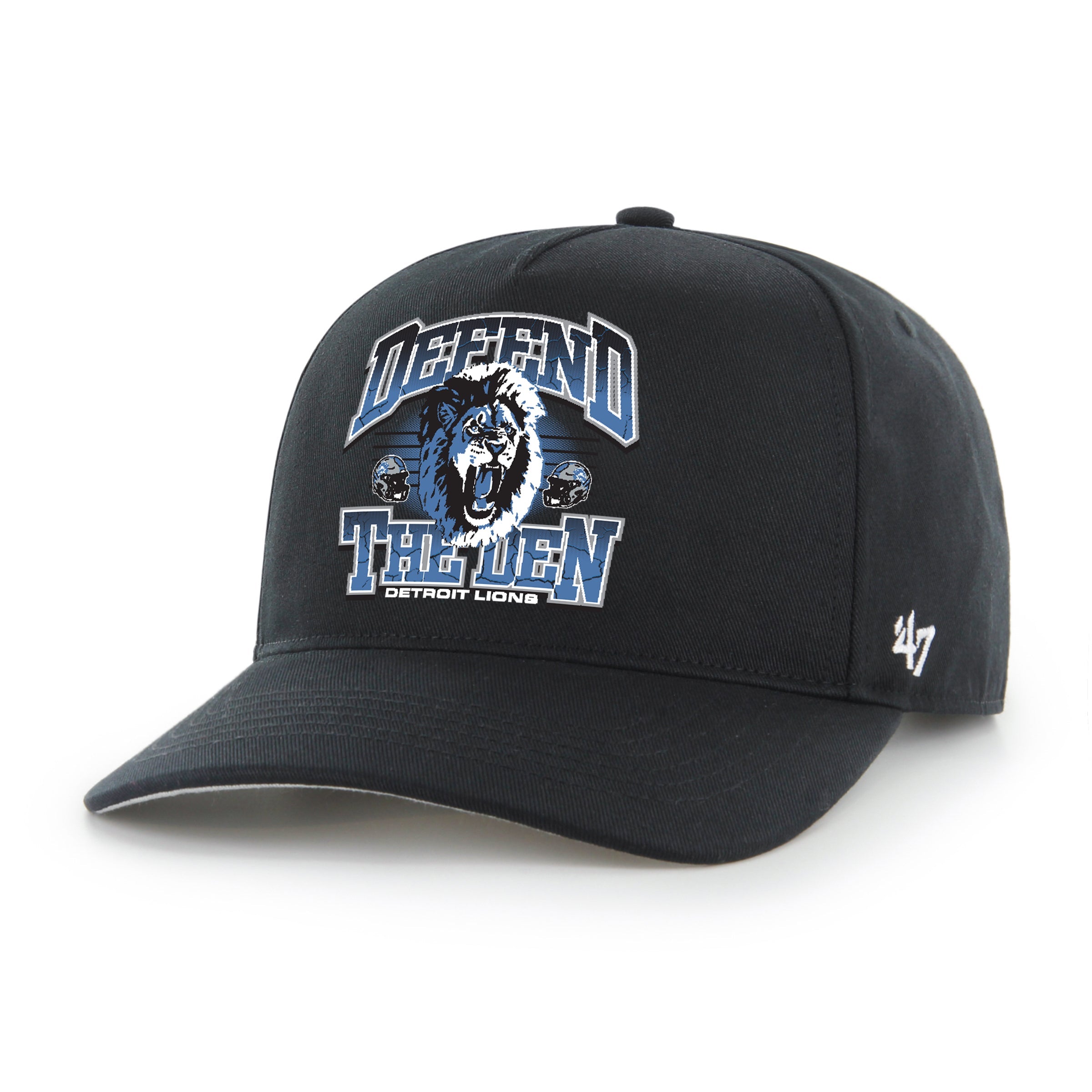 DETROIT LIONS SCREEN GRAPHIC '47 HITCH RF RELAXED FIT BLACK