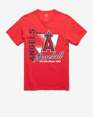 LOS ANGELES ANGELS SIDE ARM '47 FRANKLIN TEE RACER RED