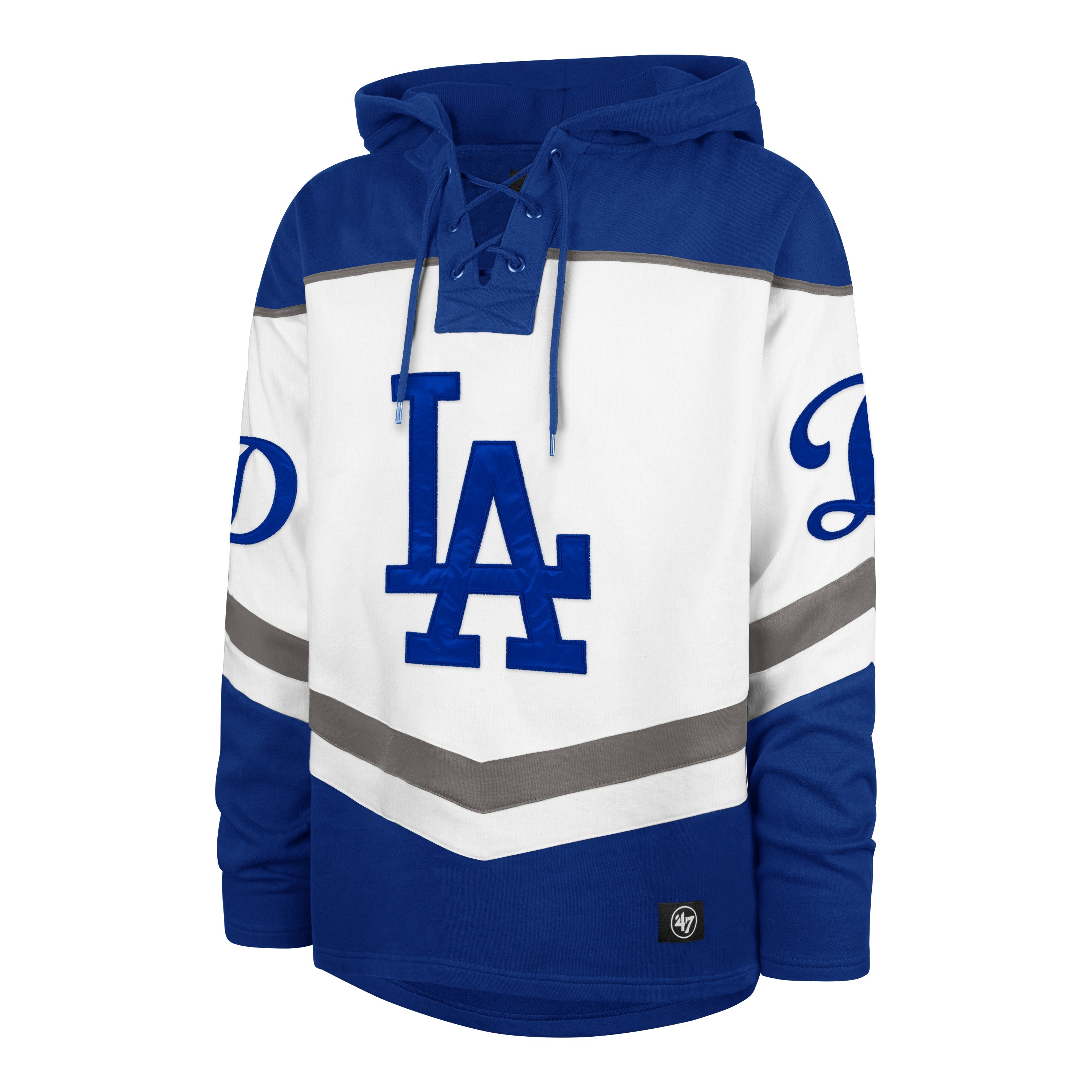 LOS ANGELES DODGERS TRI SATIN LAYUP '47 LACER WHITE WASH