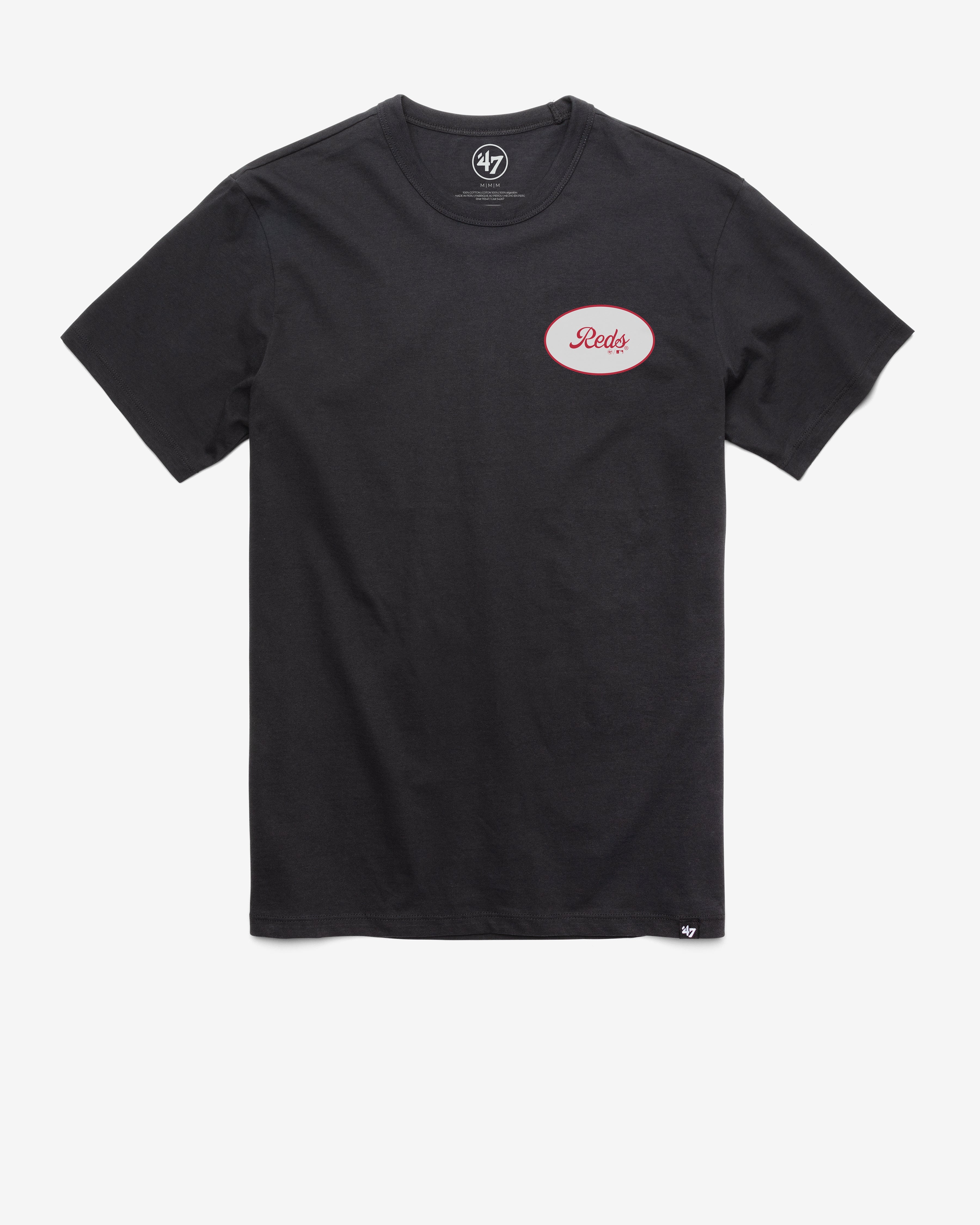 CINCINNATI REDS COVERALL '47 FRANKLIN TEE FLINT BLACK