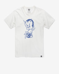 DUKE BLUE DEVILS VINTAGE PREMIER '47 FRANKLIN TEE WHITE WASH