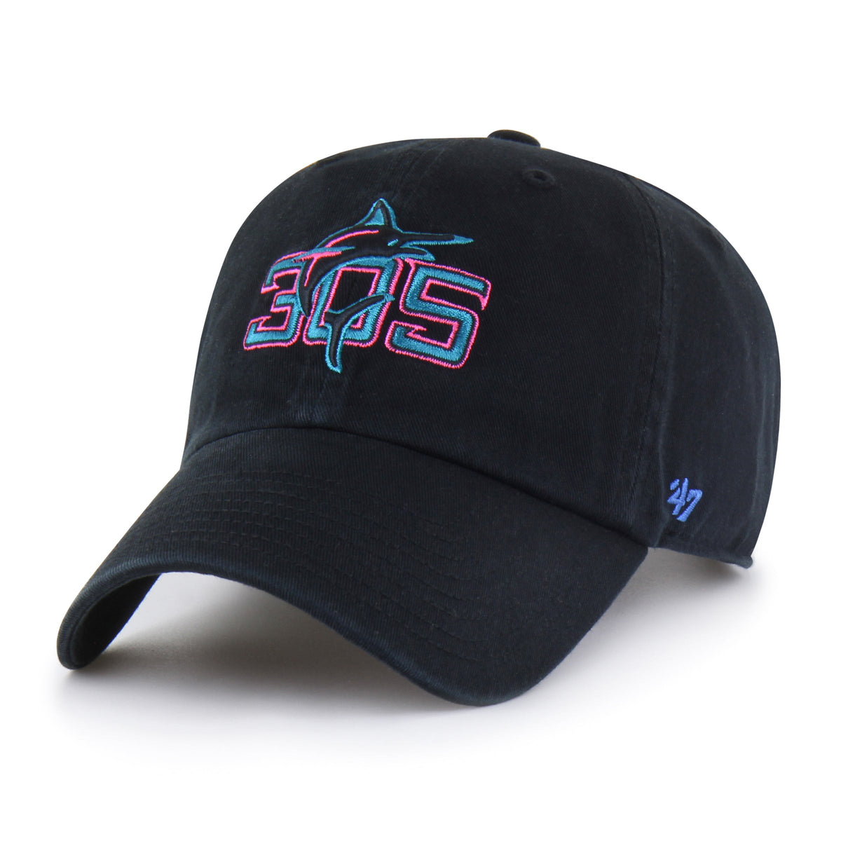MIAMI MARLINS CITY CONNECT MLB CITY PRIMARY '47 CLEAN UP BLACK