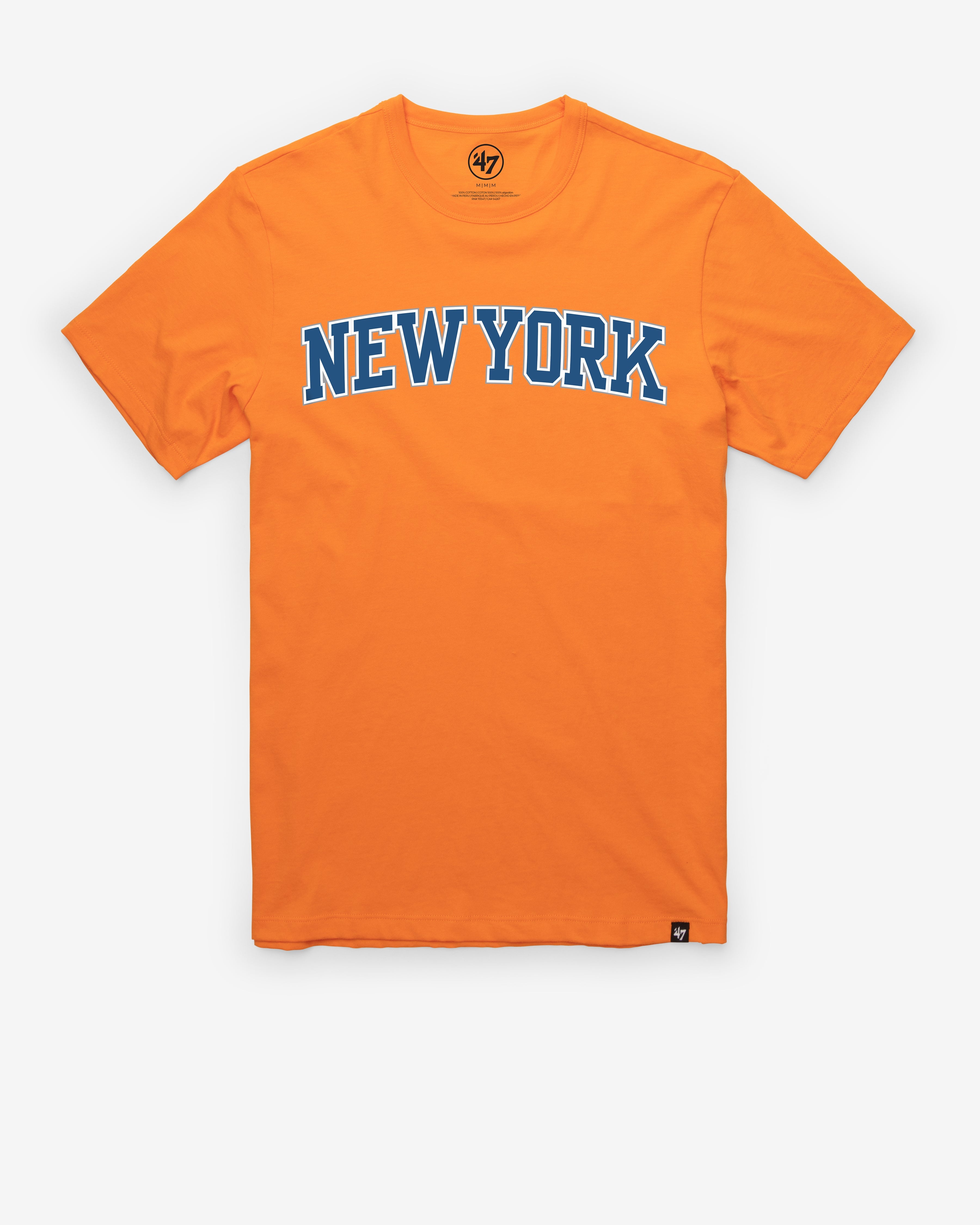NEW YORK KNICKS WORDMARK '47 FRANKLIN TEE SIGNAL ORANGE
