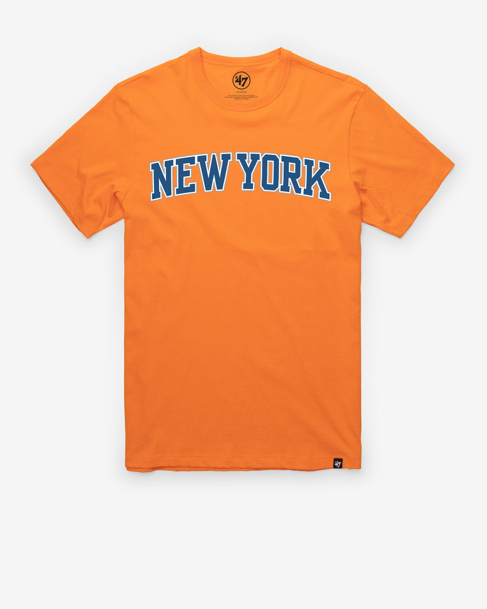 NEW YORK KNICKS WORDMARK '47 FRANKLIN TEE SIGNAL ORANGE