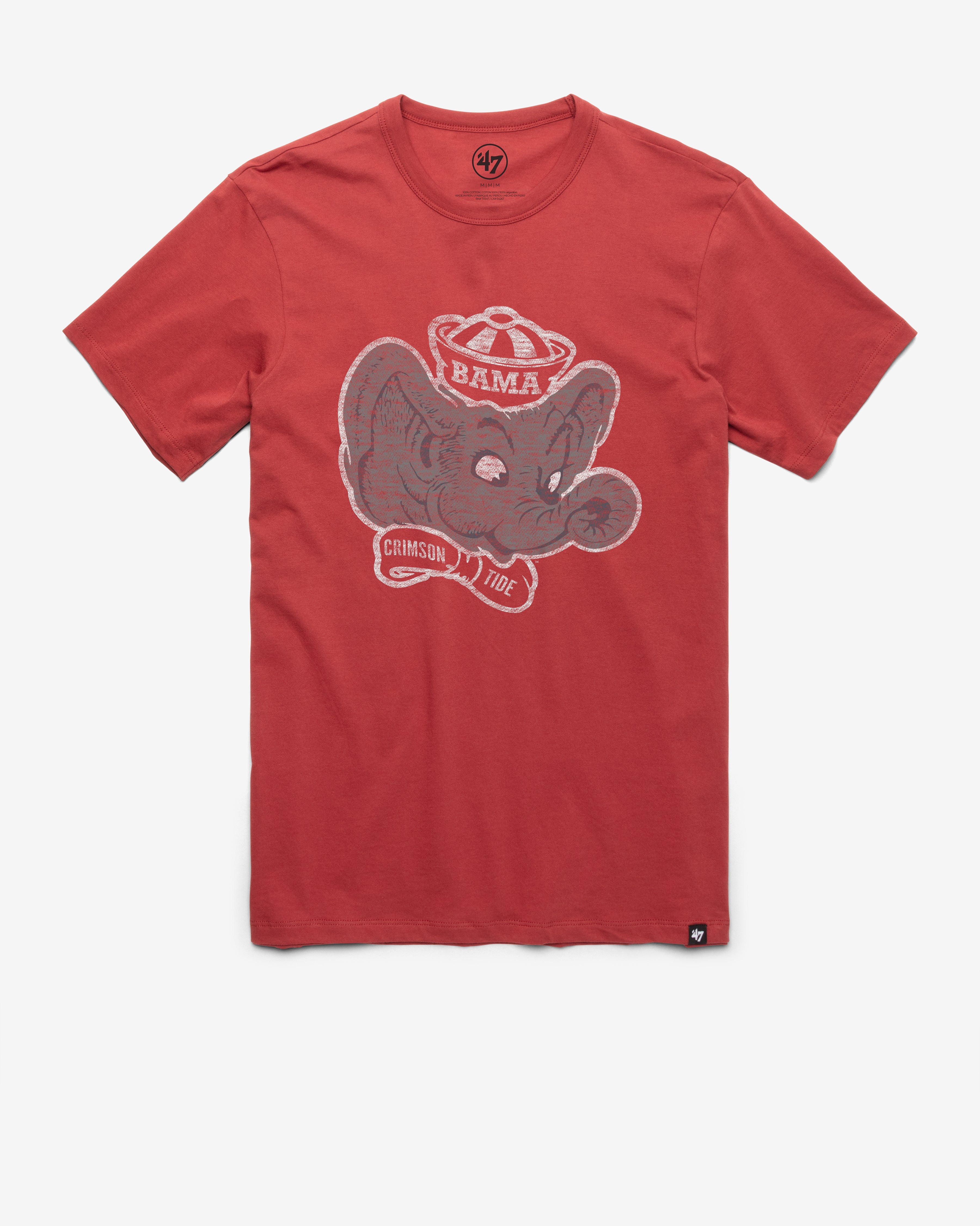 ALABAMA CRIMSON TIDE VINTAGE PREMIER '47 FRANKLIN TEE MISSION RED