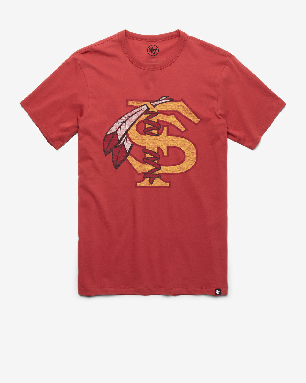 FLORIDA STATE SEMINOLES VINTAGE PREMIER '47 FRANKLIN TEE MISSION RED