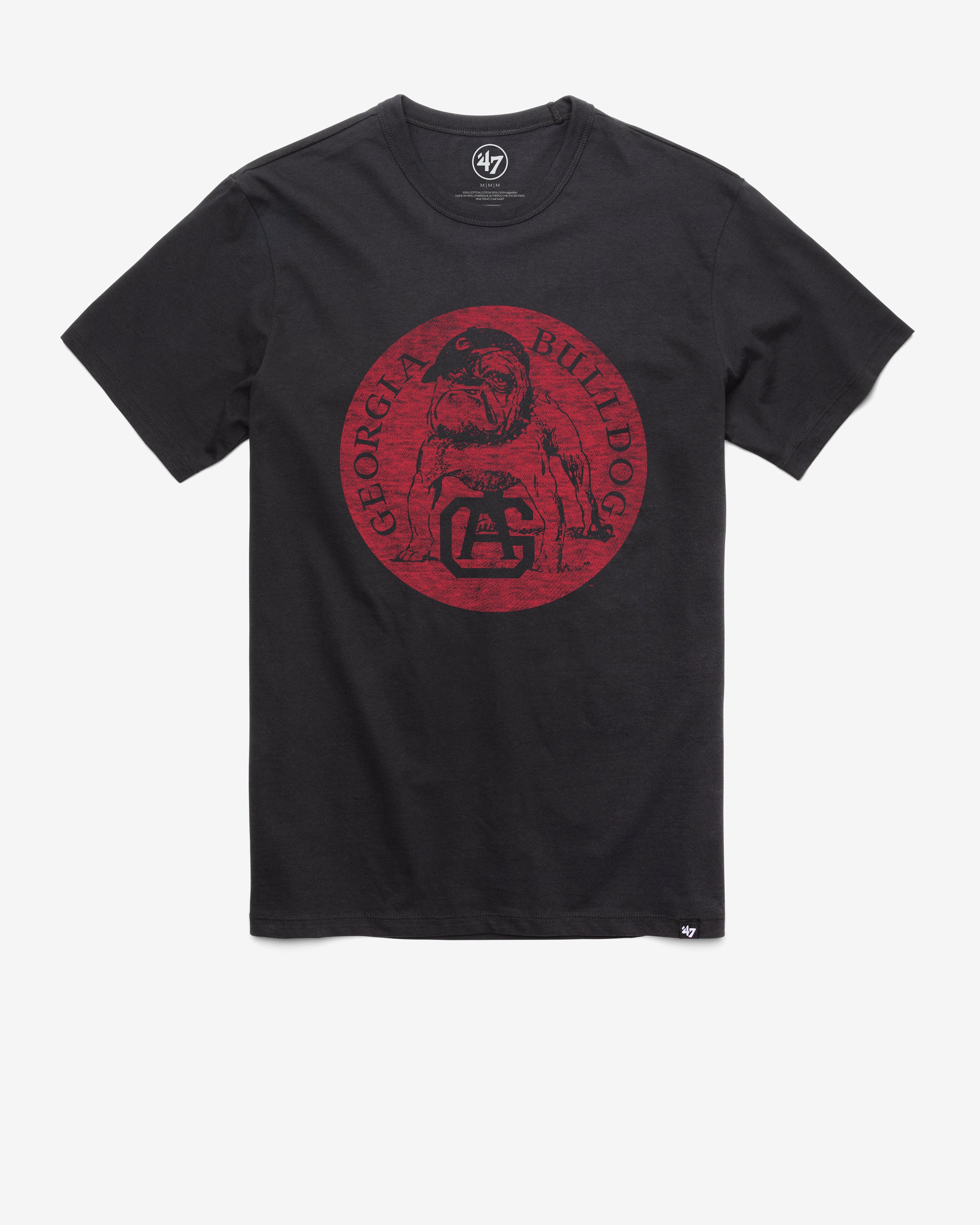 GEORGIA BULLDOGS VINTAGE PREMIER '47 FRANKLIN TEE FLINT BLACK