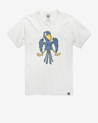 KANSAS JAYHAWKS VINTAGE PREMIER '47 FRANKLIN TEE WHITE WASH