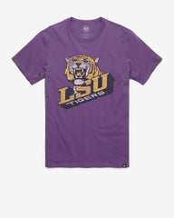 LOUISIANA STATE TIGERS LSU VINTAGE PREMIER '47 FRANKLIN TEE REGENT PURPLE