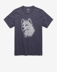 CONNECTICUT HUSKIES UCONN VINTAGE PREMIER '47 FRANKLIN TEE ATLAS BLUE