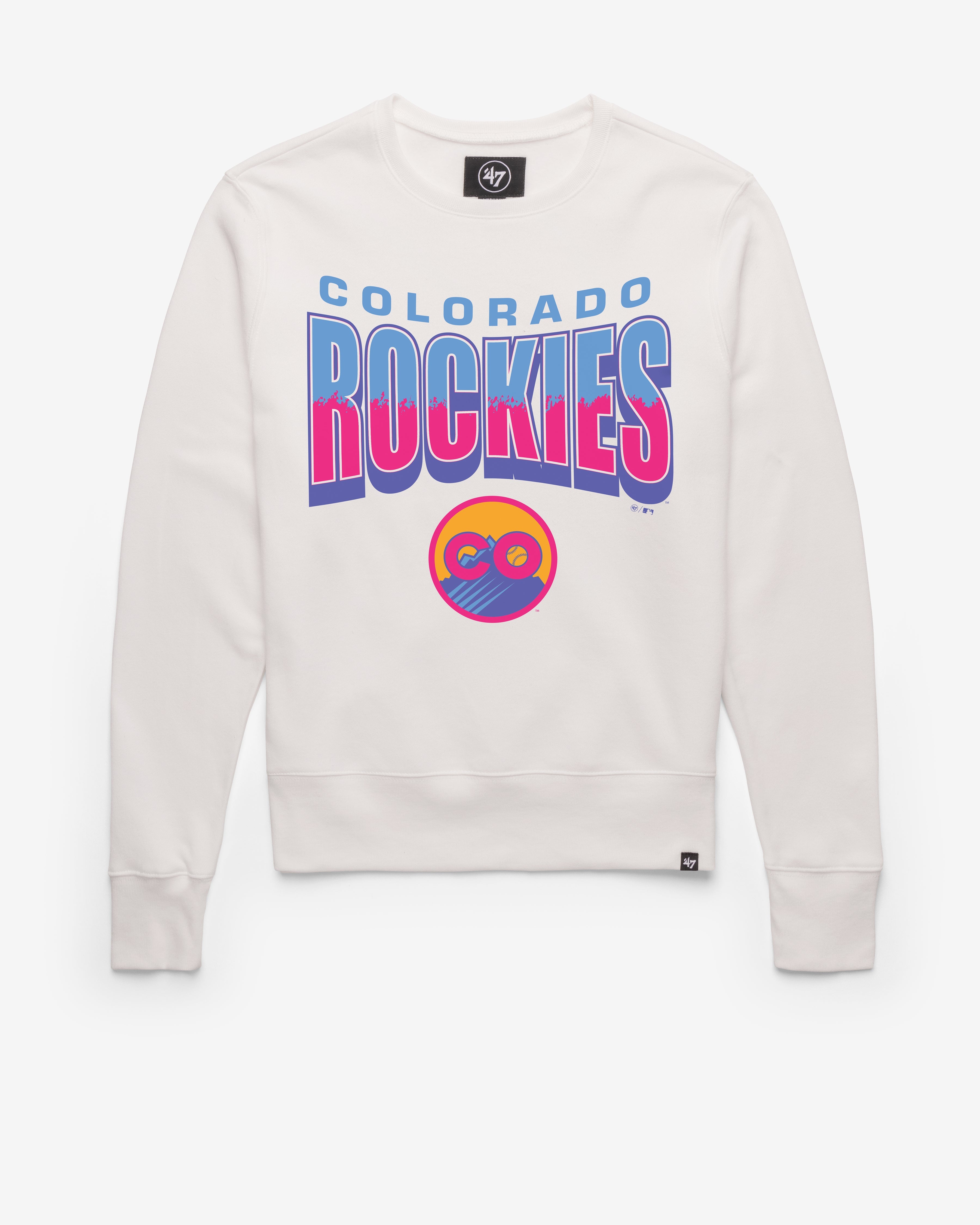 COLORADO ROCKIES CITY CONNECT BRUSH BY '47 HEADLINE CREW WHITE WASH